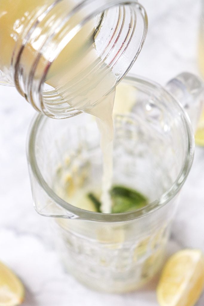 Classic Virgin Mojito Mocktail In Process Photo