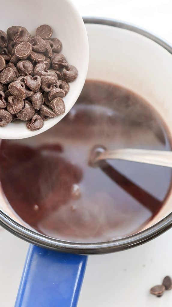 Mocha Hot Chocolate In Process