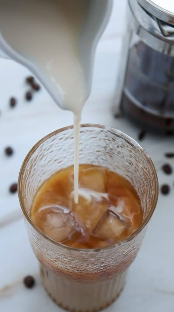 Caramel Iced Coffee In Process