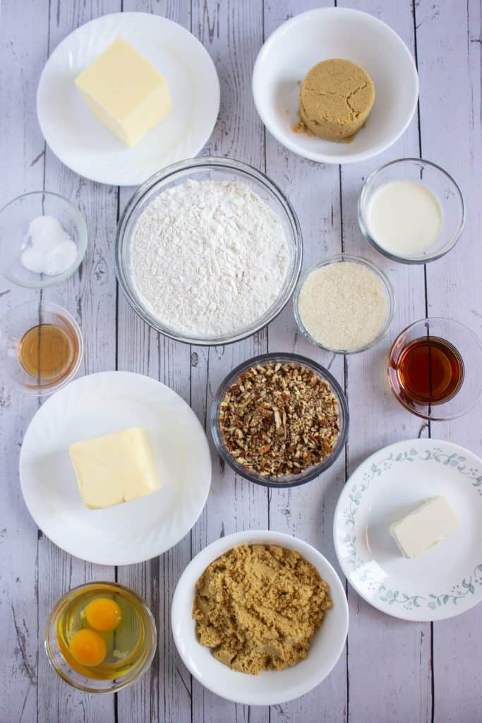 Maple Pecan Cookies with Brown Sugar Maple Frosting Ingredients