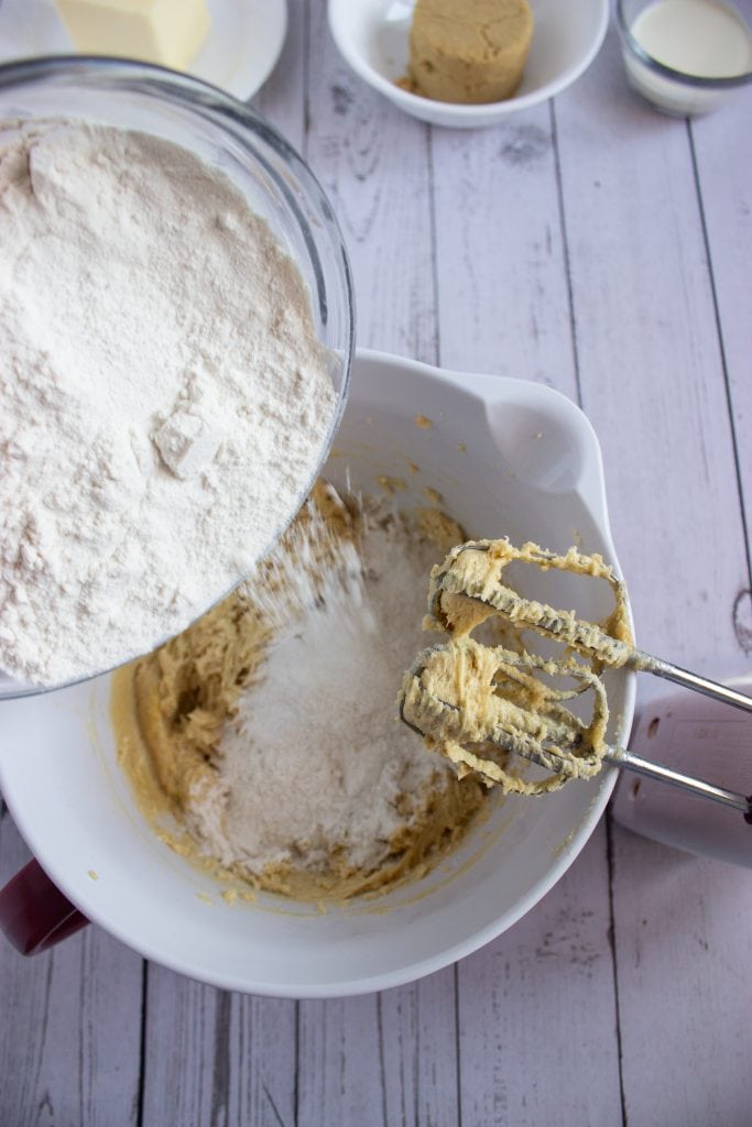 Maple Pecan Cookies with Brown Sugar Maple Frosting In Process