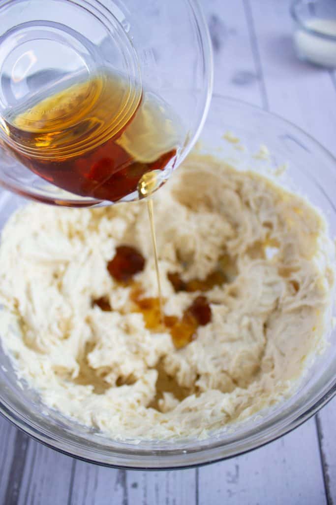 Maple Pecan Cookies with Brown Sugar Maple Frosting In Process