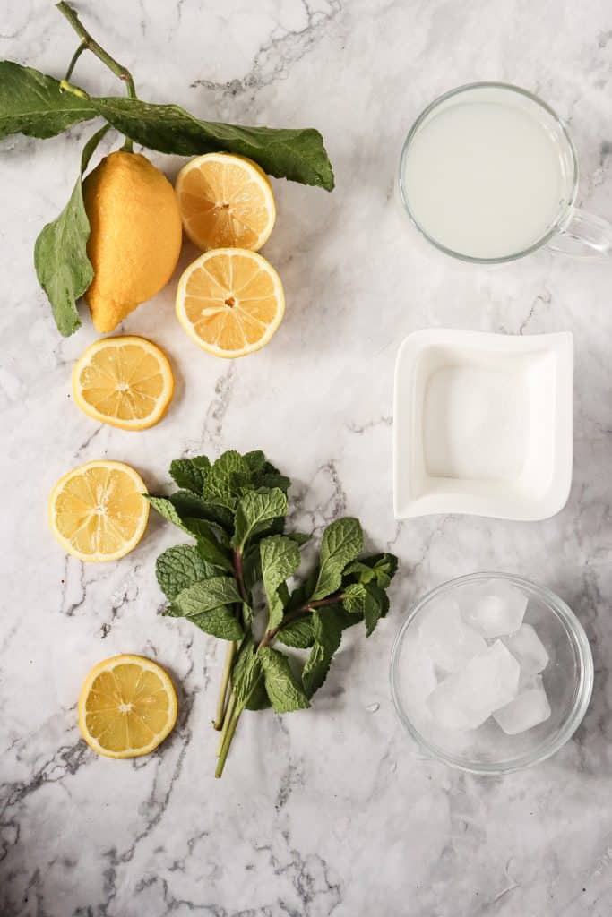 Lemon Mojito Mocktail Ingredients