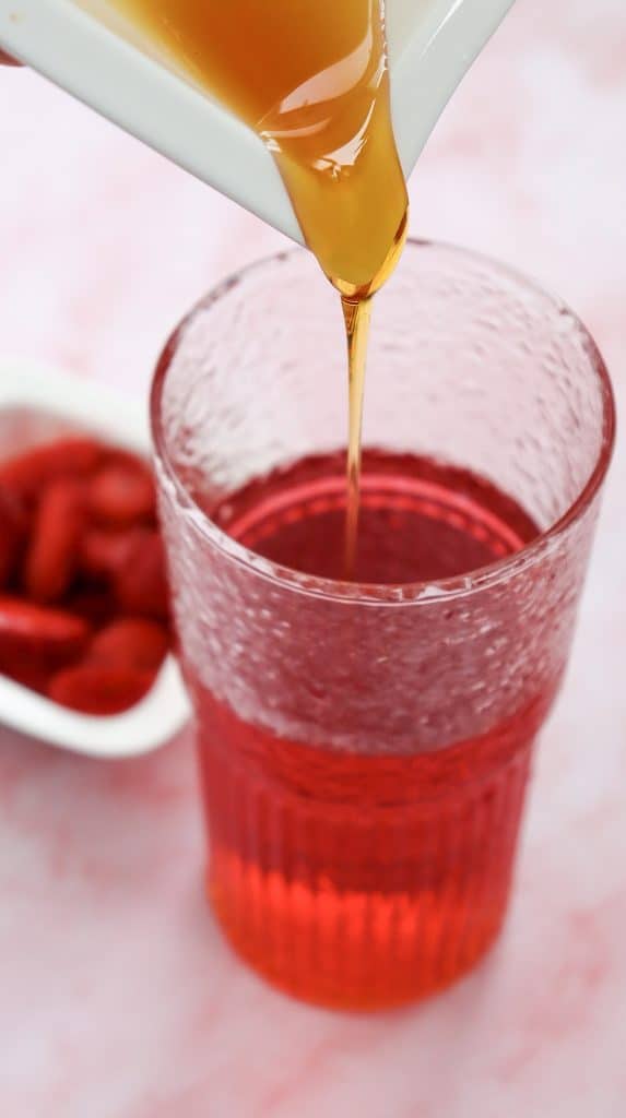 Strawberry Acai Refresher In Process